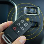 Keyless,Entry,System,For,Car,,Smart,Key,In,Hand,With